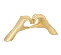Atmosphera Créateur d'intérieur - Mains Cœur Déco "Amy" 31cm Doré Doré G