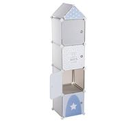 Atmosphera – Casiers de rangement enfant Colonne Gris 34 x 139 cm