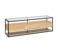 Atmosphera Créateur d'intérieur - Meuble TV 3 Tiroirs "Aldéa" 160cm Naturel Beige G