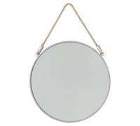 Atmosphera Créateur d'intérieur - Miroir à Suspendre en Métal Rond 37cm Gris