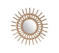 Atmosphera Créateur d'intérieur - Miroir Mural "Rotin" 30cm Naturel