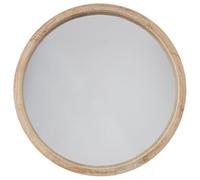 Atmosphera Créateur d'intérieur - Miroir Rond Bois Scandinave 52cm Naturel