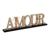 Atmosphera Créateur d'intérieur - Mot Déco à Poser "Amour" 50cm Naturel Naturel G