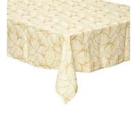 Nappe - ATMOSPHERA - Ginkgo - 140x240 cm - Anti-taches - Jaune moutarde