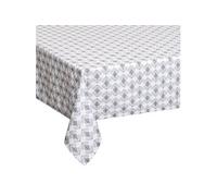 Paris Prix – Nappe antitache « Hindi » – 140 x 240 cm – Gris