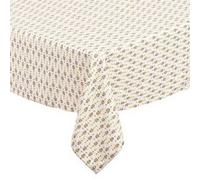 Créateur d'intérieur - Nappe Antitache Imprimé "Peduru" 140x240cm Beige