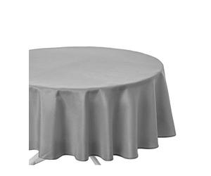 ATMOSPHERA CREATEUR D'INTERIEUR Nappe ANTITACHE - Ronde 180 CM Gris Clair