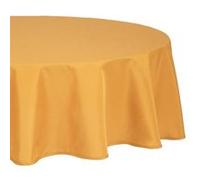 Atmosphera Créateur d'intérieur - Nappe Antitache Ronde "Unie" 180cm Ocre Jaune G