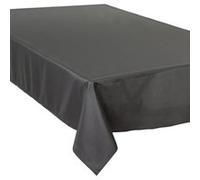 Atmosphera Créateur d'intérieur - Nappe Antitache "Unie" 150x300cm Ardoise Noir G