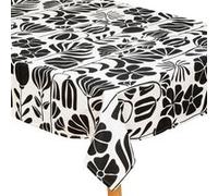 Atmosphera Créateur d'intérieur - Nappe de Table Imprimée "Twisted Lime" 150x250cm Noir & Blanc Blanc G