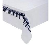 Créateur d'intérieur - Nappe Brodée Madrigal 150x300cm Blanc