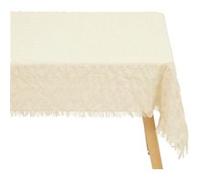 Atmosphera Créateur d'intérieur - Nappe Plissée "Ysel" 150x250cm Blanc Chaud Blanc G