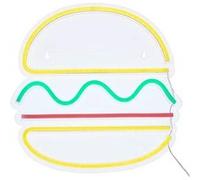 Atmosphera Créateur d'intérieur - Néon LED Mural "Burger" 30cm Multicolore Multicolore