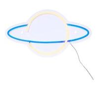 Atmosphera Créateur d'intérieur - Néon LED Mural "Planet" 36cm Bleu Bleu