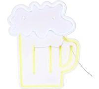 Atmosphera Créateur d'intérieur - Néon LED Murale "Bière" 35cm Jaune Jaune G