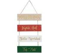Atmosphera Créateur d'intérieur - Pancarte de Noël "Joyeux Noël" 40cm Multicolore Multicolore G