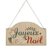 Feeric Lights et Christmas - Pancarte Murale Joyeux noël en Bois 30cm