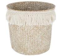 Panier Roseau Frange Été