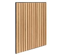 Atmosphera Créateur d'intérieur - Panneau Décoratif Tasseaux Bois Colva - 60x60cm - Effet Chêne Clair - Réduction du Bruit - Entrée, Chambre, Salon