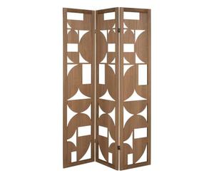 Atmosphera Créateur d'intérieur - Paravent Ajouré Design Hernan 121x170cm Marron