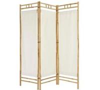 Atmosphera Paravent Kalel bambou blanc 170 x 135,5 x 3 cm