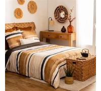 Atmosphera Créateur d'intérieur - Parure de Lit 3 Pièces "Hana" 260x240cm Ocre Jaune G