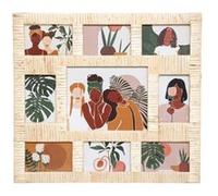 Atmosphera Créateur d'intérieur - Pêle-Mêle 9 Photos Déco Rotin 54cm Beige Beige G