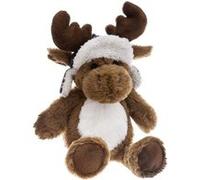 Atmosphera Créateur d'intérieur - Peluche Enfant Elan Marron Glacé 25cm Naturel G