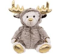 Atmosphera Créateur d'intérieur - Peluche Enfant "Ours Combi Renne" 37cm Marron Marron