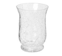 Atmosphera Créateur d'intérieur - Photophore en Verre Craquelé "Évasé" 15cm Transparent