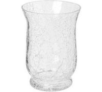 Atmosphera Créateur d'intérieur - Photophore en Verre Craquelé "Évasé" 15cm Transparent Transparent G