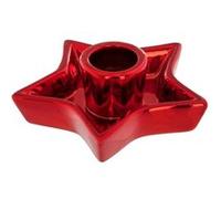 Atmosphera Créateur d'intérieur - Photophore Étoile "La Maison des Couleurs" 10cm Rouge Rouge