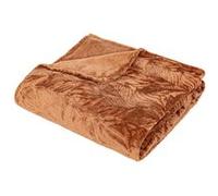 Atmosphera Créateur d'intérieur - Plaid Déco Flanelle "Ryo" 180x230cm Terracotta G