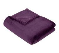 Atmosphera Créateur d'intérieur - Plaid Doux Uni "Flanel" 130x180cm Violet