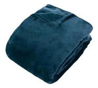 Atmosphera - Plaid Flanelle ollis Bleu egéen 260x240cm