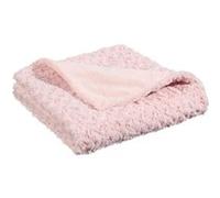 Atmosphera Plaid fausse fourrure bouclée Rose 120x160 cm