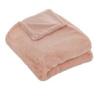 Atmosphera Créateur d'intérieur - Plaid Imitation Fourrure Charline 125x150cm Rose Rose G