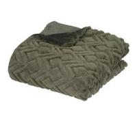 Atmosphera Créateur d'intérieur - Plaid Imitation Fourrure "Mara" 120x160cm Kaki G