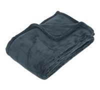 Atmosphera Créateur d'intérieur - Plaid "Microfibre" 130x180cm Orage Orage, Bleu G