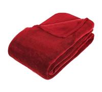 Atmosphera Créateur d'intérieur - Plaid Microfibre "Doa" 180x230cm Rouge