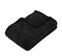 Atmosphera – Plaid Créateur d'intérieur polaire microfibre 125x150 cm Noir