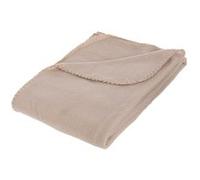 Atmosphera Créateur d'intérieur - Plaid Polaire "Jeremy" 125x150cm Lin Multicolore G