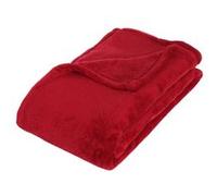 Atmosphera Créateur d'intérieur - Plaid Polaire "Microfibre" 125x150cm Rouge Rouge G