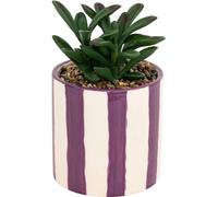 Atmosphera créateur d'intérieur - plante artificielle deep purple pot céramique h16cm