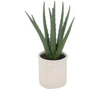Atmosphera Créateur d'intérieur - Plante Artificielle en Pot "Aloe" 29cm Vert & Beige Vert G