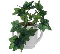 Atmosphera Créateur d'intérieur - Plante Artificielle en Pot "Lierre" 24cm Blanc Blanc G