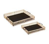 ATMOSPHERA CREATEUR D'INTERIEUR Plateau Metal/rtn Cosy nr x2, Beige