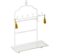 Atmosphera Créateur d'intérieur - Porte-Bijoux Déco "Idylle Folk" 29cm Blanc