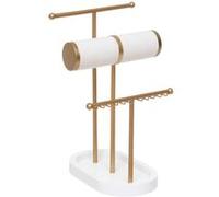 Créateur d'intérieur - Porte-Bijoux en Métal "Wild Romance" 31cm Doré & Blanc