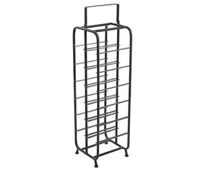 ATMOSPHERA CREATEUR D'INTERIEUR Porte Bouteille, Réserve à Bouteilles - Capacité 12 Bouteilles - Style Vintage - Coloris Gris